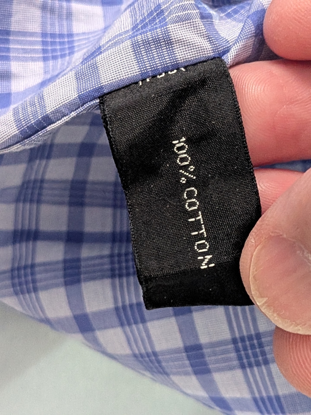 Tom Ford Blue and White Checked Dress Shirt - Picture 5 of 14